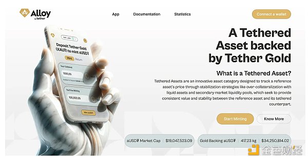 Tether 的稳定币新尝试 aUSD₮：黄金支持的数字资产